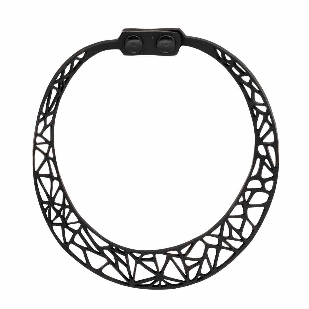 Ella Geometric Recycled Rubber Necklace