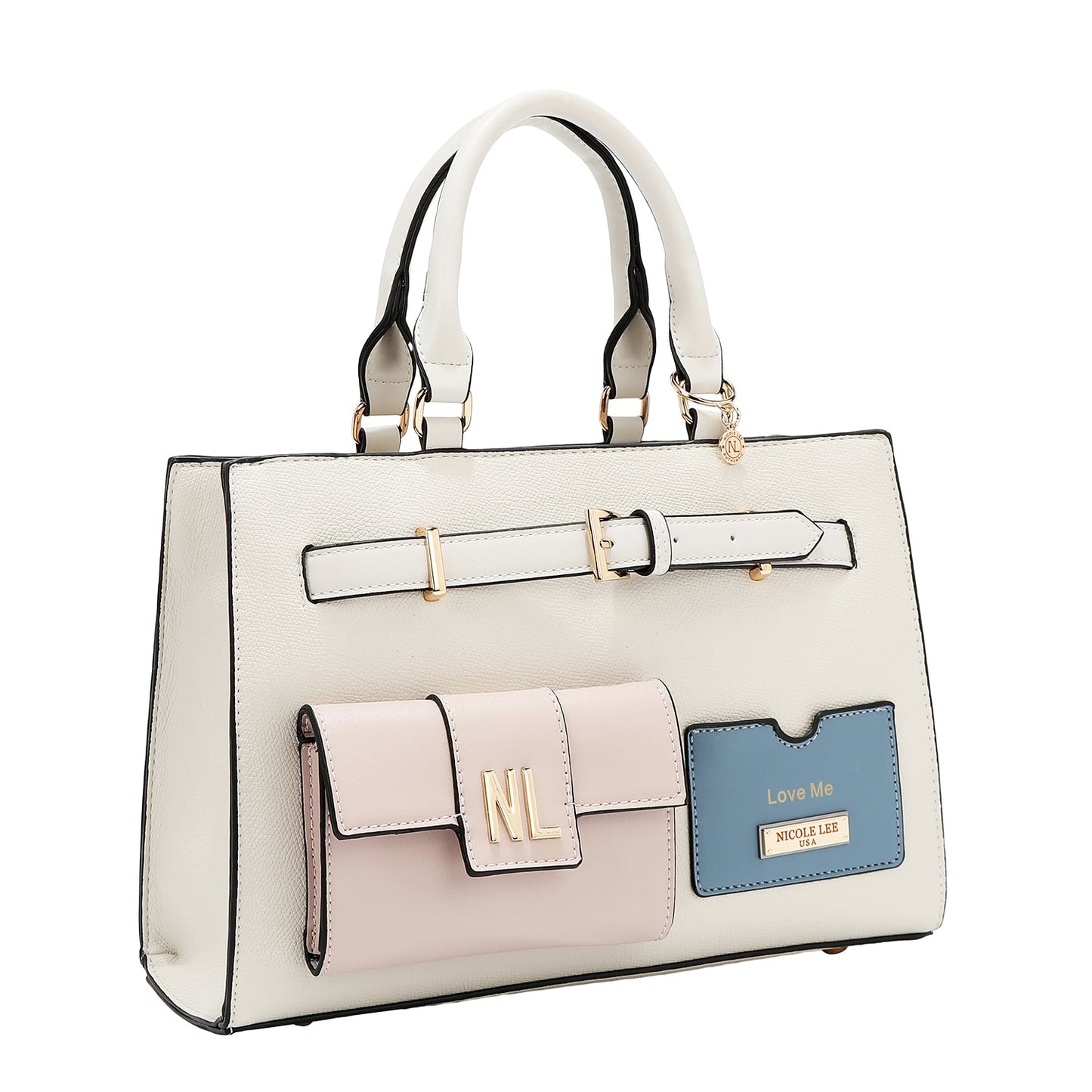 BOLSO DE BOLSILLO CON BLOQUES DE COLOR (BLANCO)-2