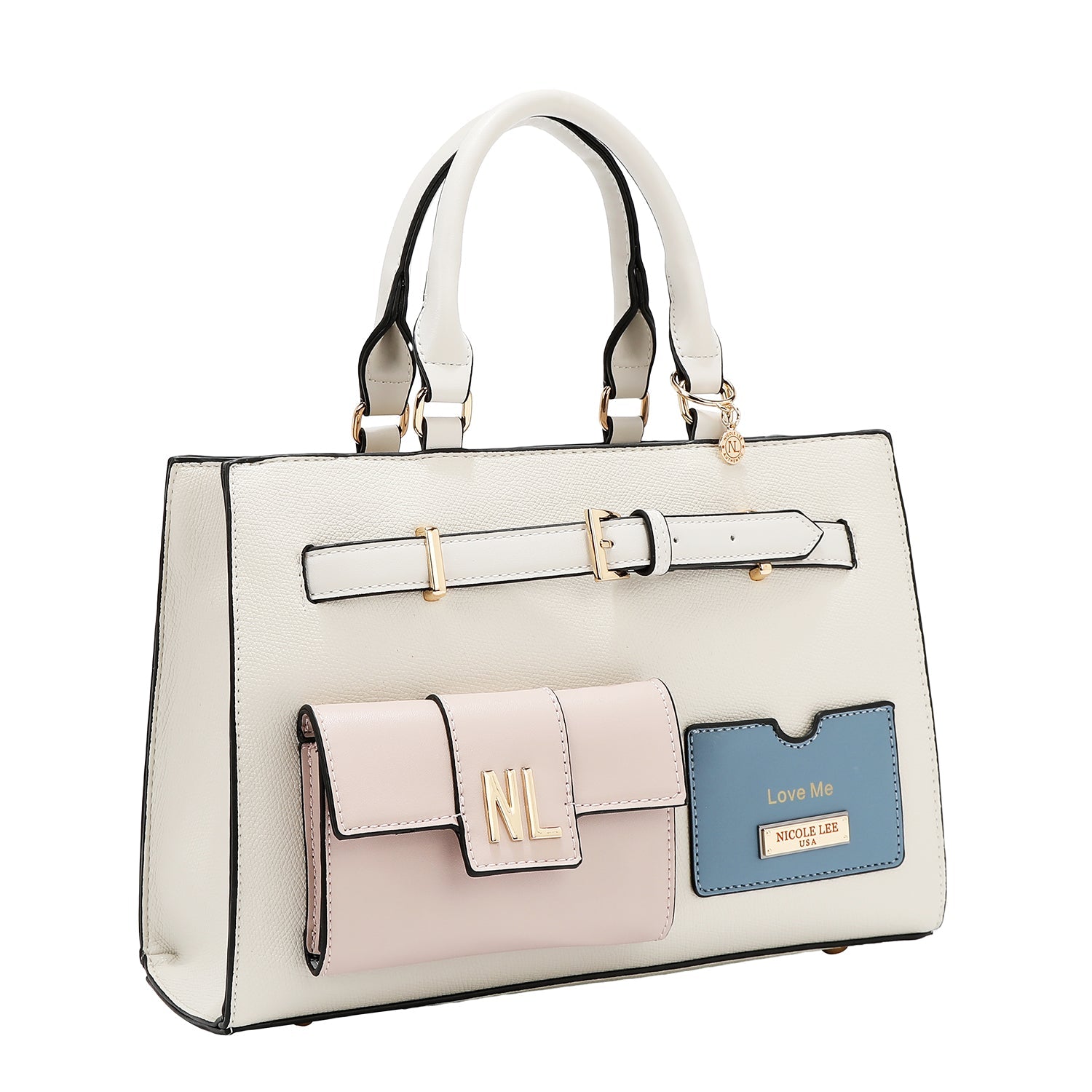 BOLSO DE BOLSILLO CON BLOQUES DE COLOR (BLANCO)-2