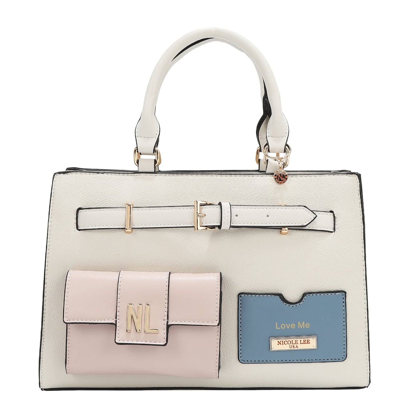 BOLSO DE BOLSILLO CON BLOQUES DE COLOR (BLANCO)-1